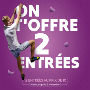 Climb Up Épinay : 12 entrées au prix de 10