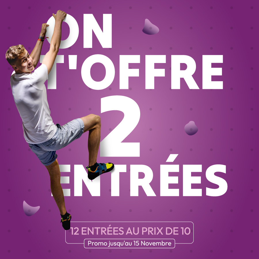 Climb Up Épinay : 12 entrées au prix de 10